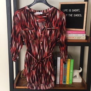 Calvin Klein Tie Waist Blouse